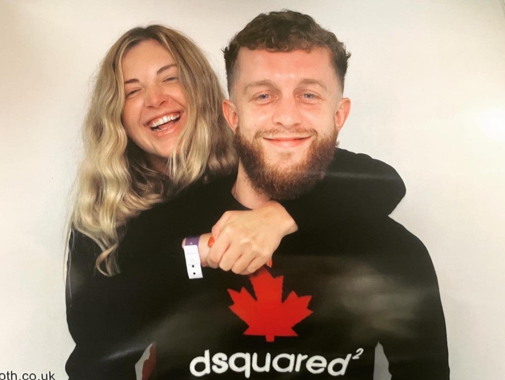 Alex Henry with his sister during a visit to HMP Dovegate, where he is serving his 19-year sentence