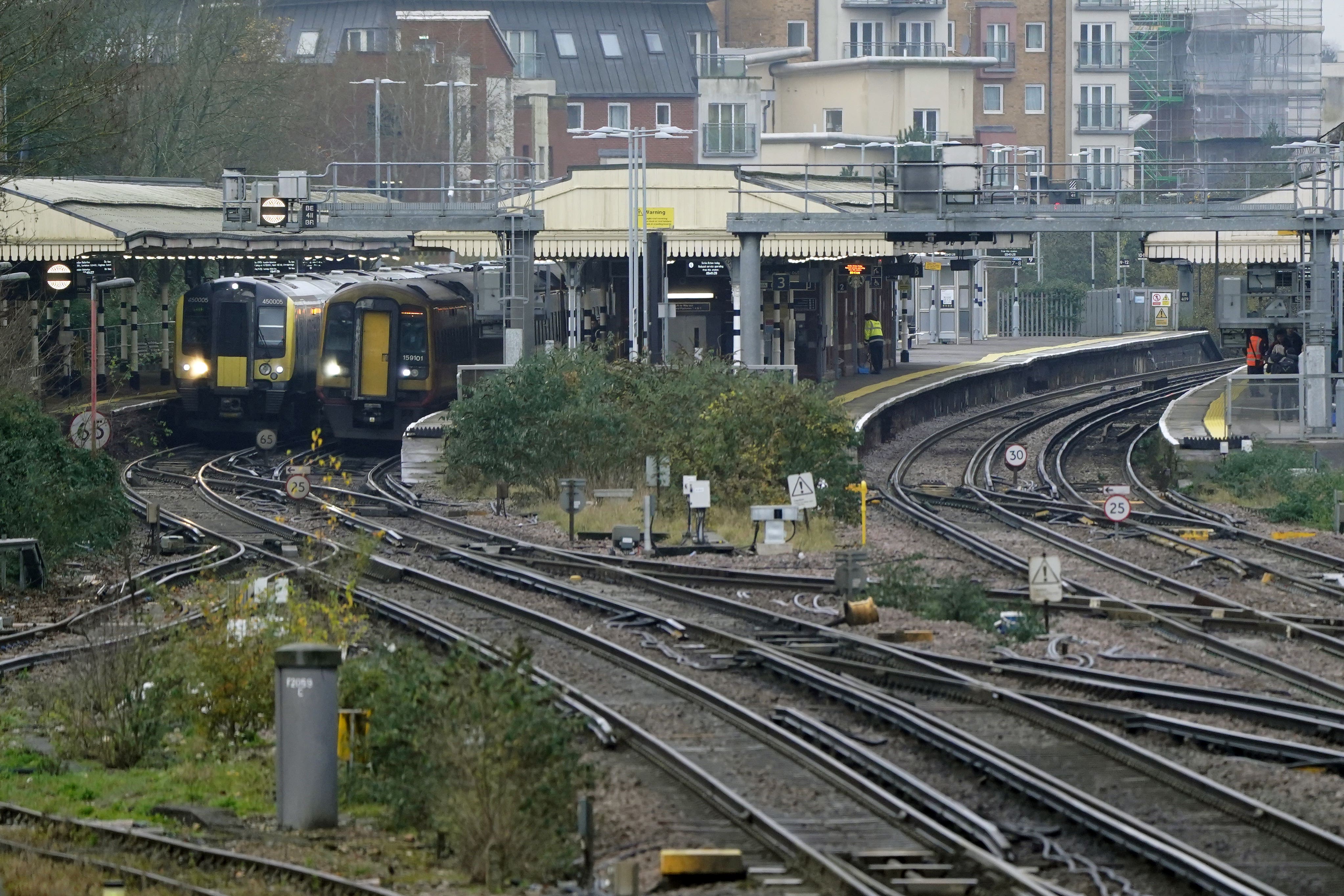 The RMT said the ballot results mean that the long-running national rail dispute is now over (Andrew Matthews/PA)