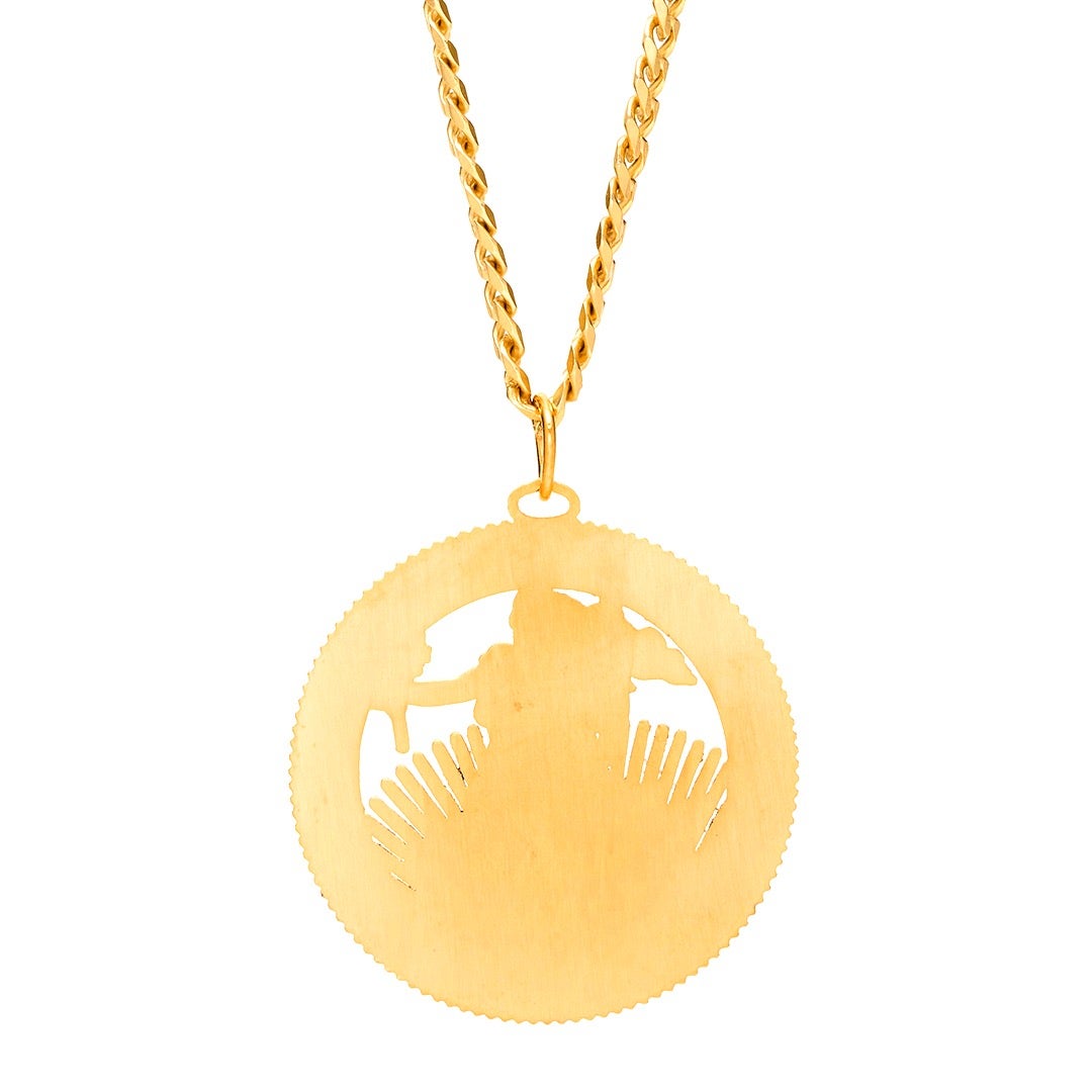 The jewelry is gold vermeil – but is also available in sterling silver