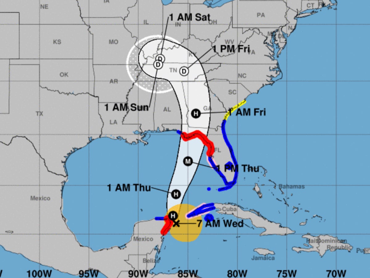 Helene reaches hurricane status as it targets Florida with life-threatening storm surge ahead of landfall: Live updates