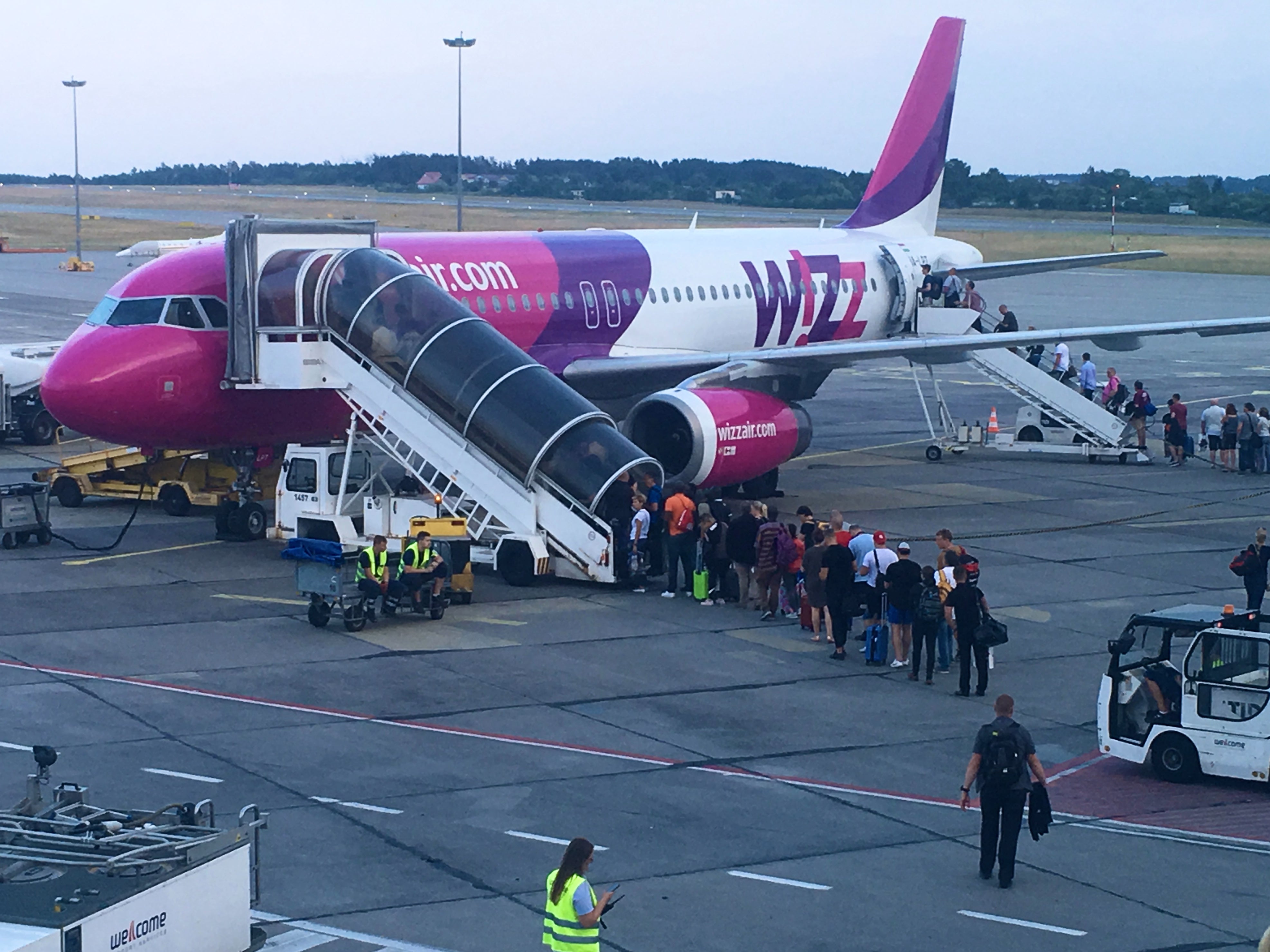 Wizz Air at Luton airport