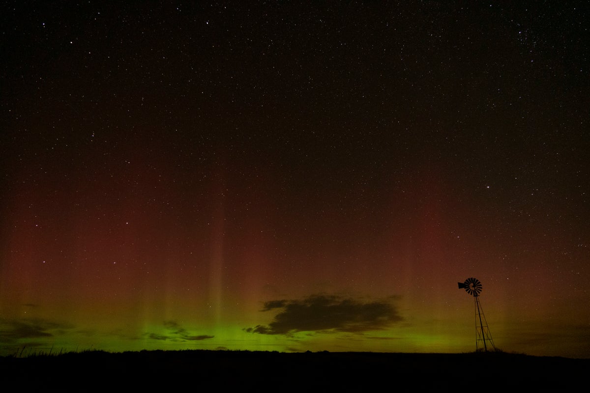 The northern lights might again be visible in the US…