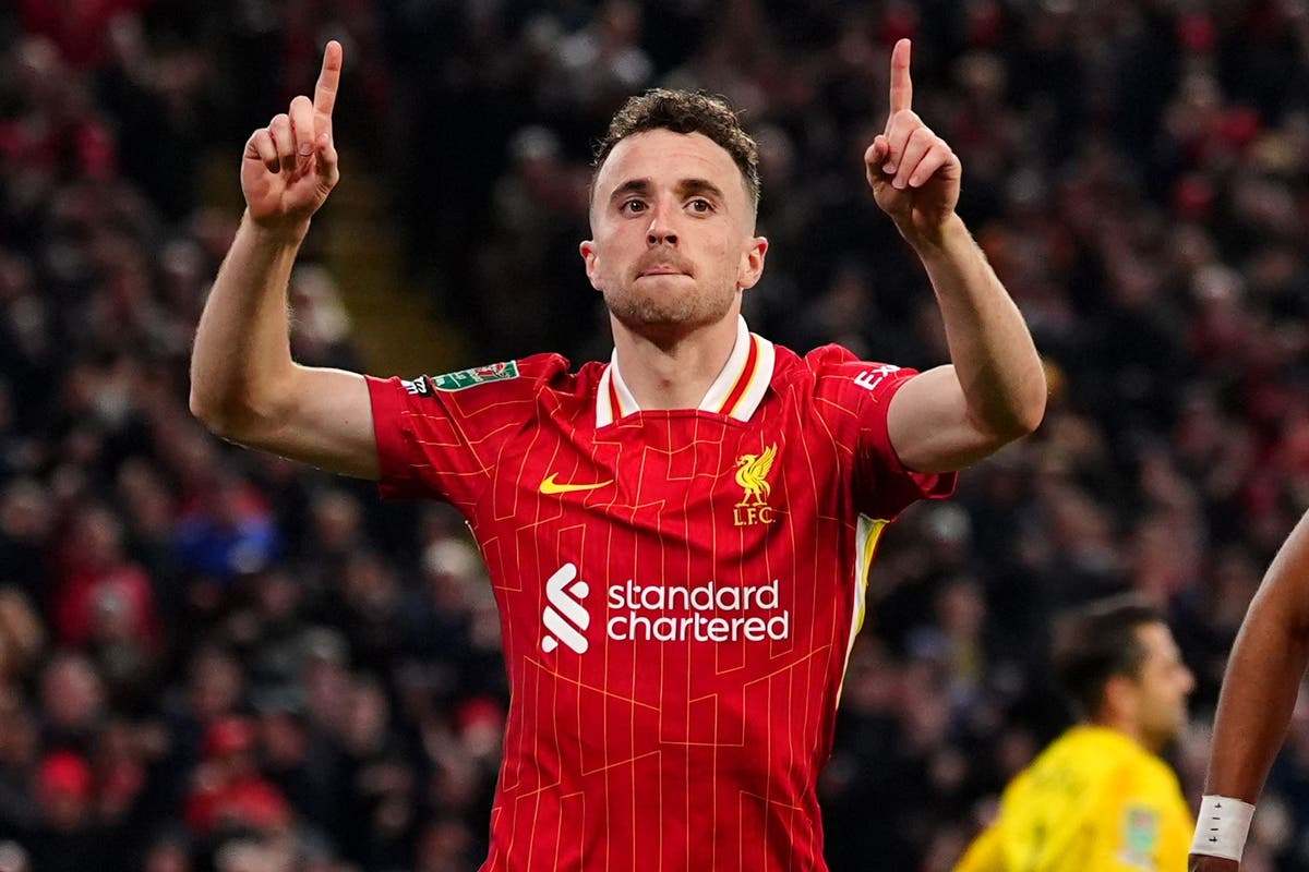 Diogo Jota double helps Liverpool to comfortable win over 10-man West Ham