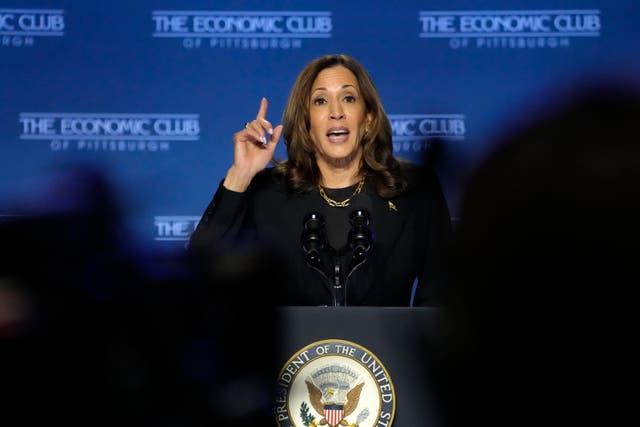 <p>Kamala Harris pledged she would drive down housing costs if elected </p>