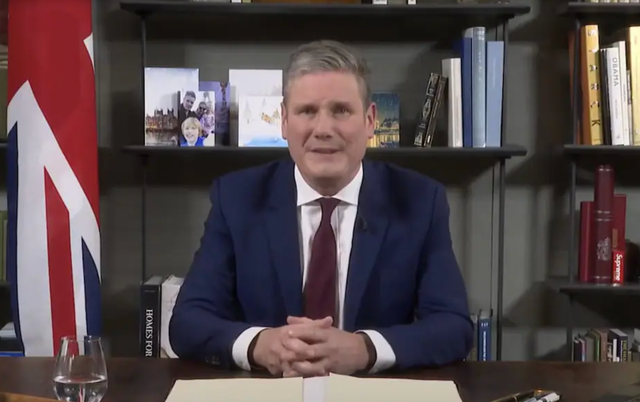 <p>Keir Starmer recorded a Covid-era broadcast from what appears to be a property owned by Labour donor Waheed Alli</p>