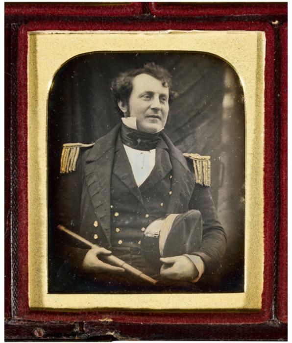 Daguerreotype of James Fitzjames taken by Richard Beard in May 1845