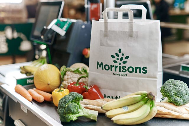 Morrisons sales grew at a slower rate over the latest quarter (Morrisons/PA)