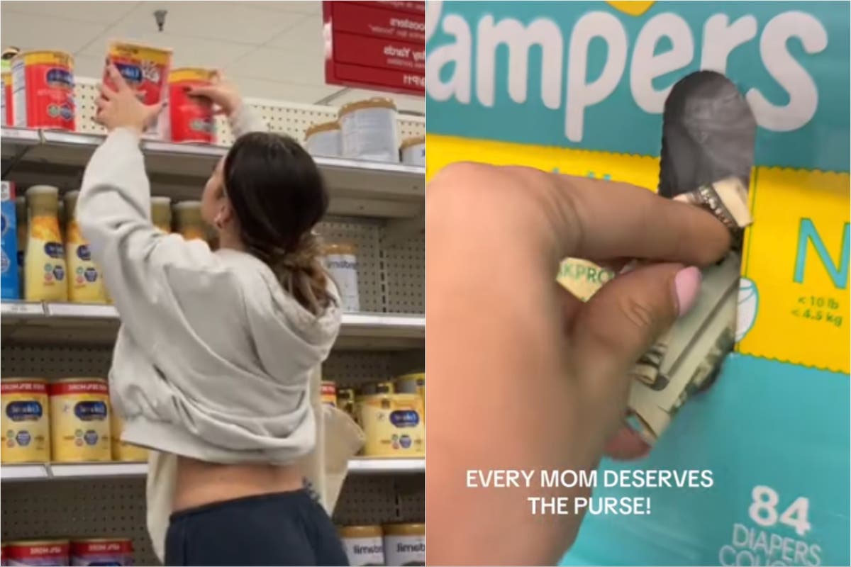 Woman goes viral after hiding cash inside baby formula packets in divisive trend