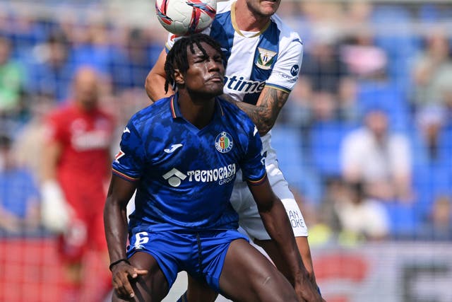 <p>Chrisantus Uche said in an interview he has been racially abused while playing in LaLiga </p>