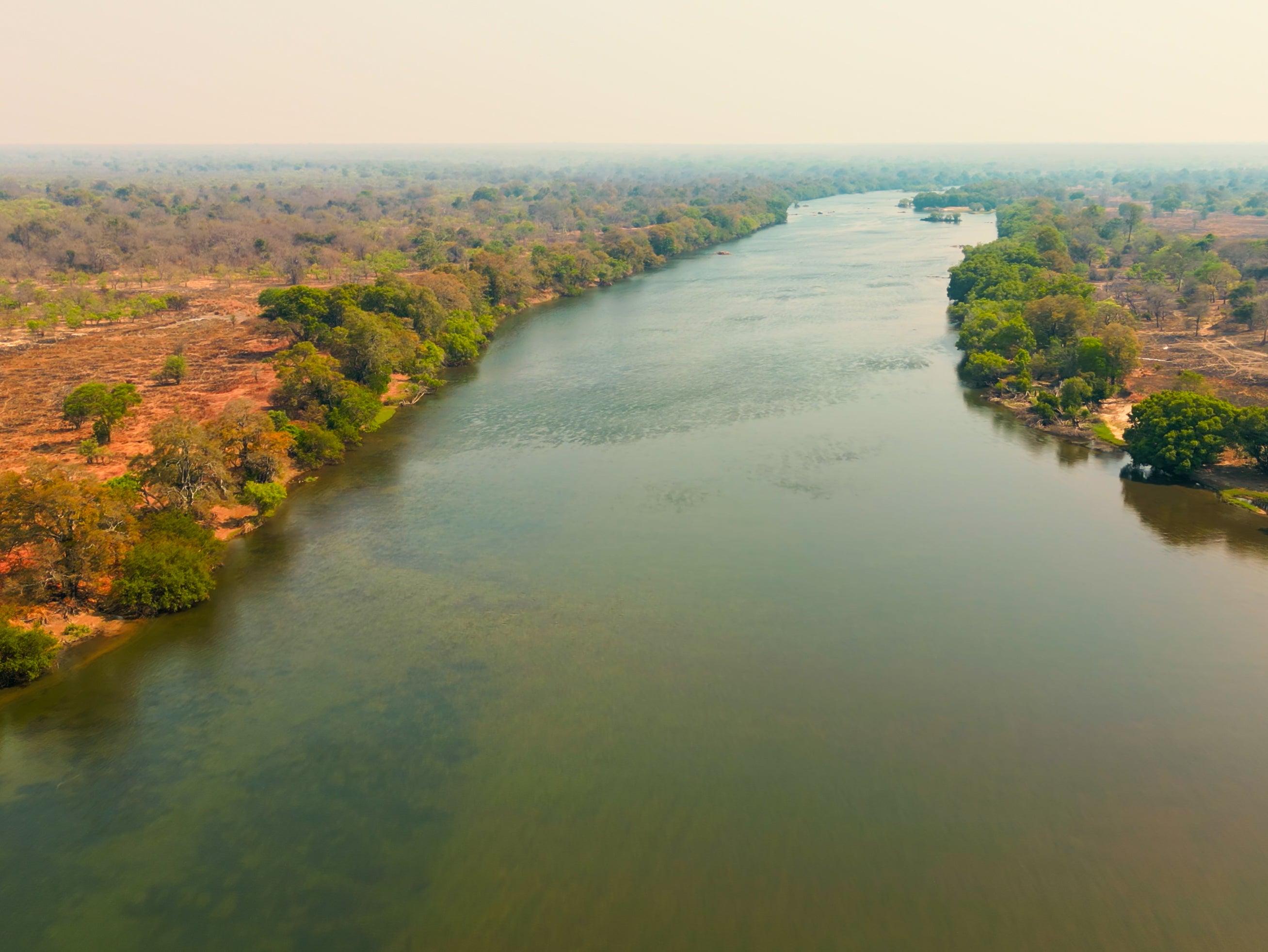 The couple were canoeing in the Kafue River