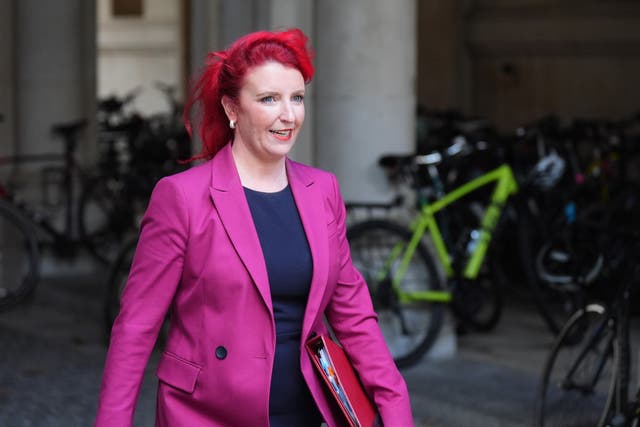 <p>Transport Secretary Louise Haigh met road workers and councillors in Blackpool to learn about high-definition imagery technology (James Manning/PA)</p>