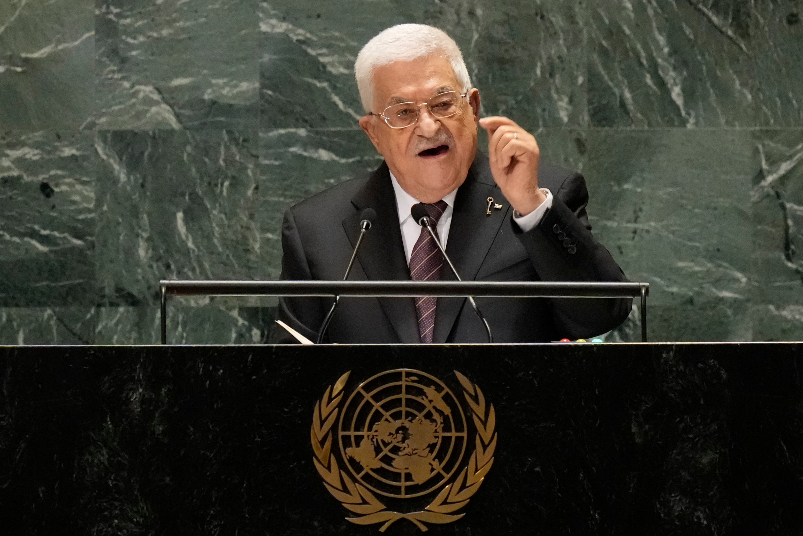 Abbas told the UN assembly that “this madness cannot continue”