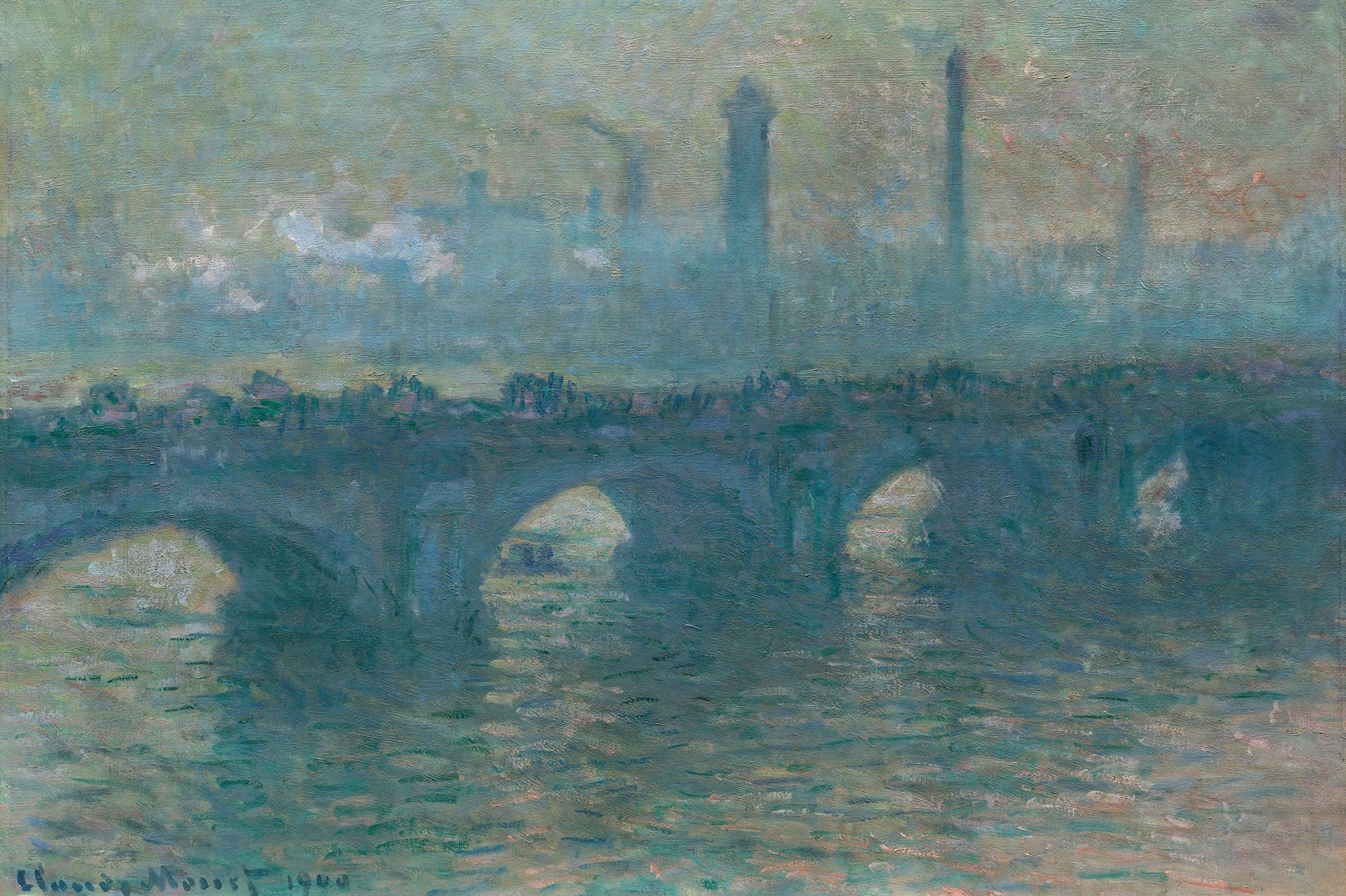 Claude Monet‘s ‘Waterloo Bridge, Gray Weather’