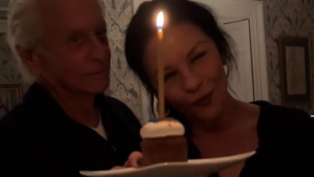 <p>Catherine Zeta-Jones surprises husband Michael Douglas with special gift on 80th birthday.</p>