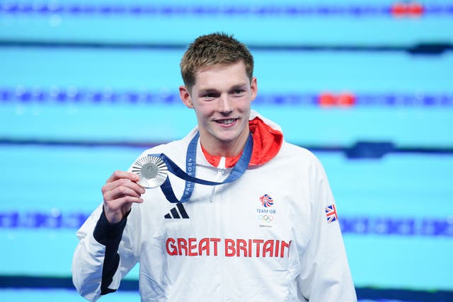 Swimmer Duncan Scott was among the 56 Scottish Olympians and Paralympians celebrated in a reception hosted by First Minister John Swinney (Peter Byrne/PA)