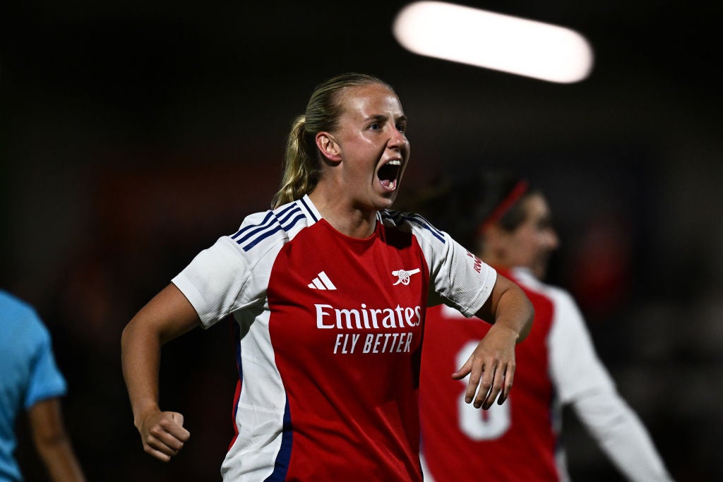 Beth Mead scored in Arsenal’s 4-0 win