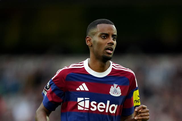 Newcastle striker Alexander Isak is a doubt for Saturday’s Premier League clash with Manchester City (David Davies/PA)