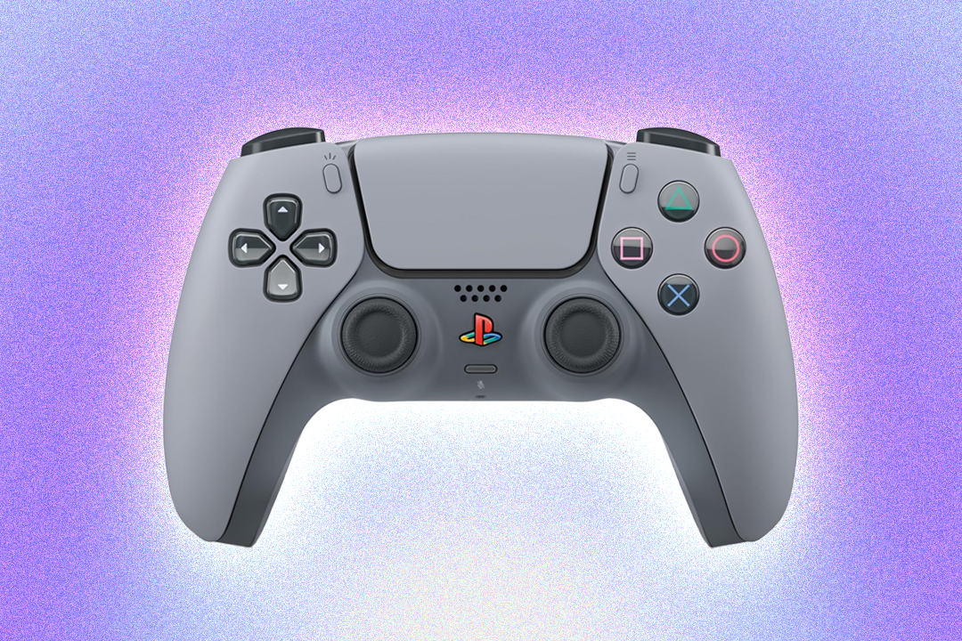 The controller has a look that’s inspired by the PlayStation 1