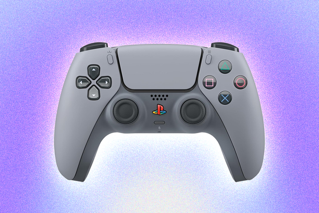 <p>The controller has a look that’s inspired by the PlayStation 1  </p>