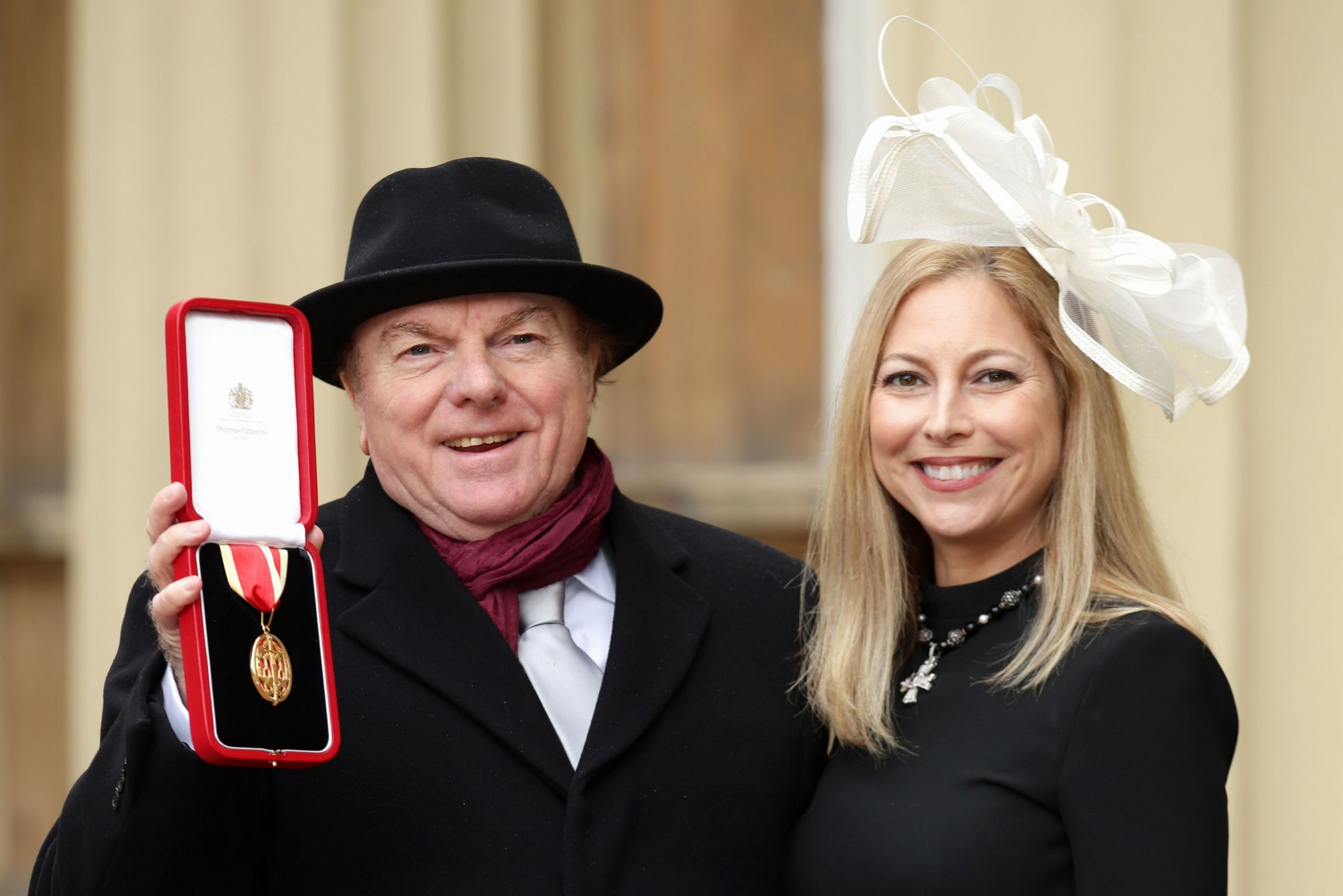 There’ll be days like this: Morrison is all smiles with daughter Shana after being knighted in 2016