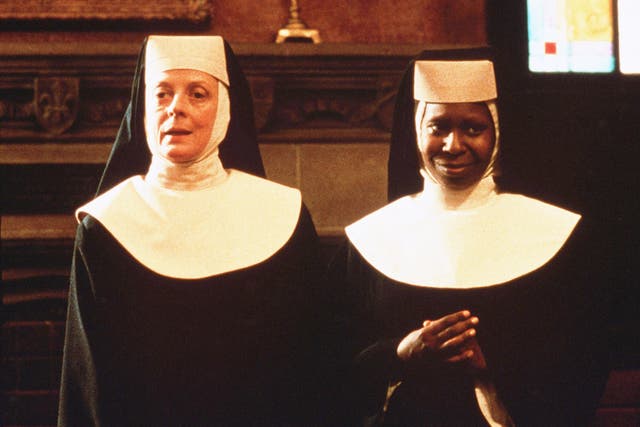 <p>Maggie Smith and Whoopi Goldberg in ‘Sister Act’ </p>