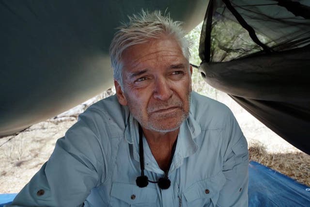 <p>Phillip Schofield on an island off the coast of Madagascar, on Channel 5’s Cast Away (Channel 5 Broadcasting Limited/PA)</p>