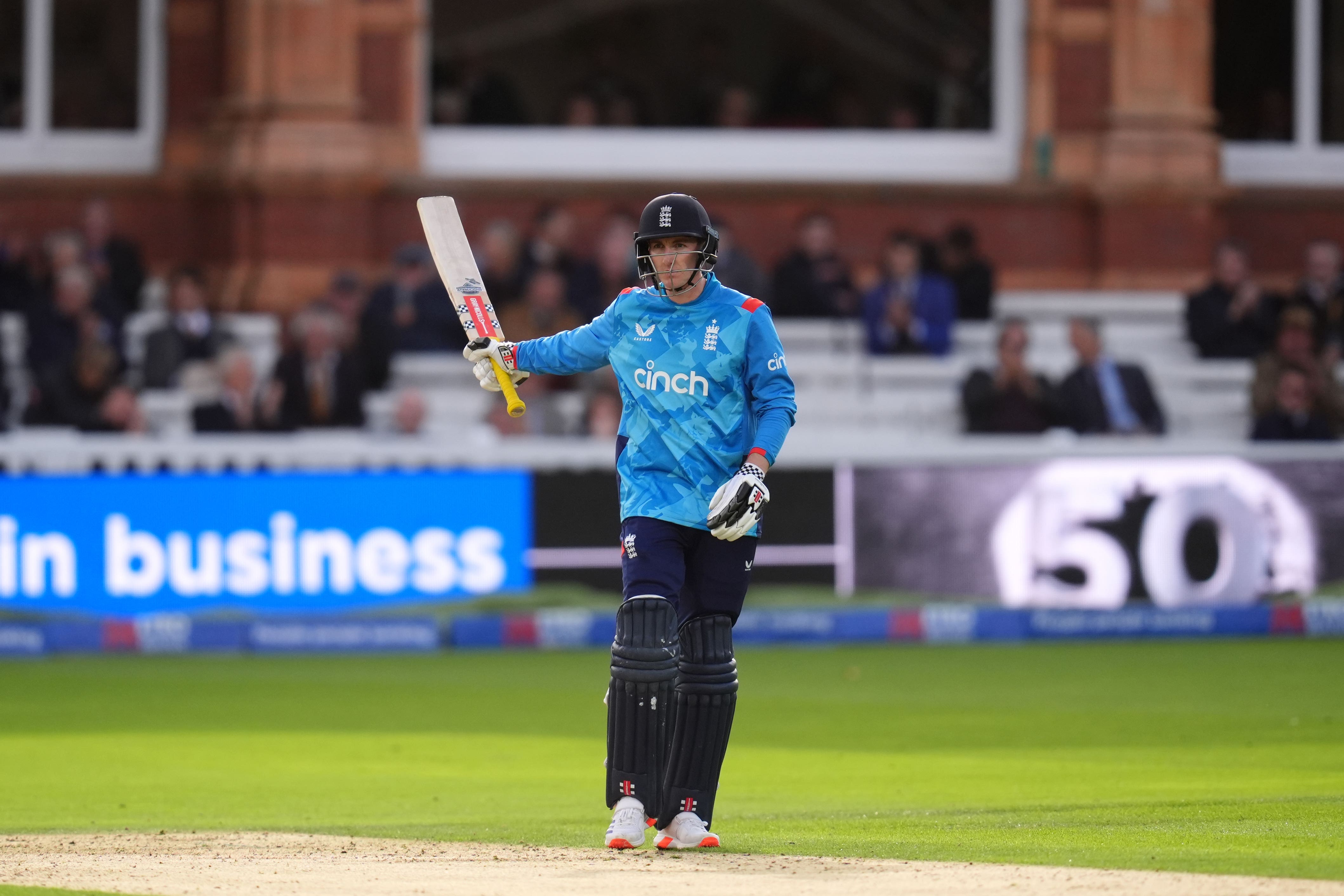 Harry Brook helped England to victory in the fourth ODI (John Walton/PA)