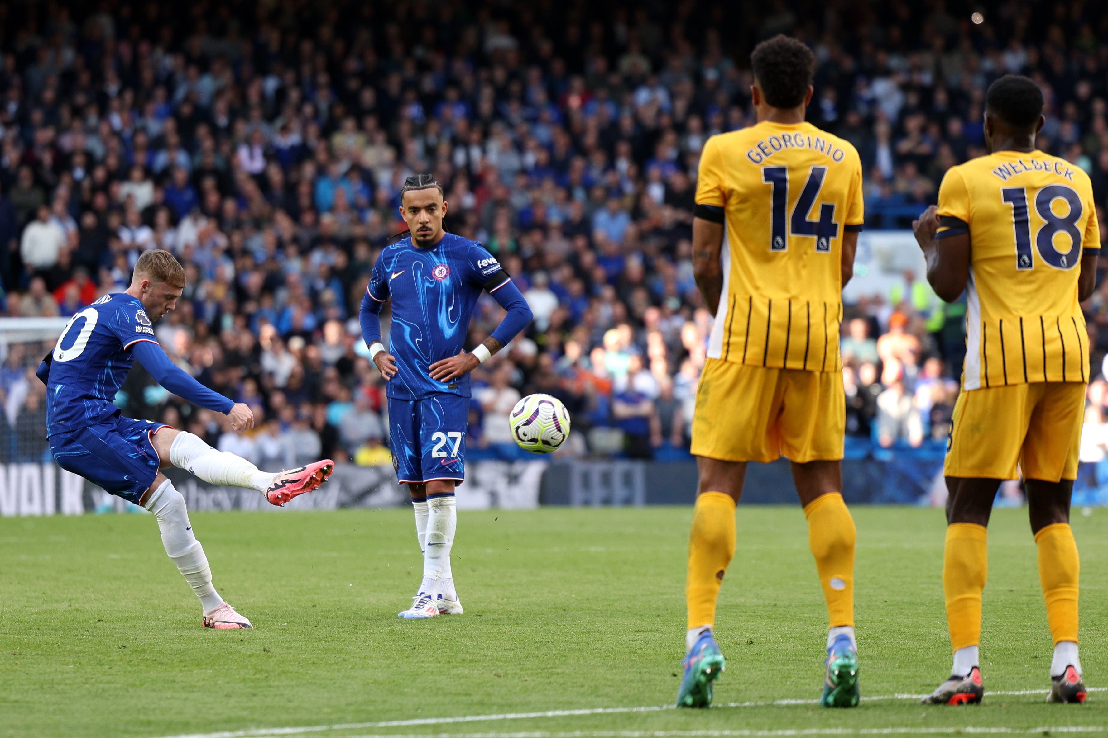 Cole Palmer scored a brilliant free-kick