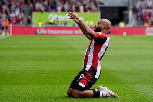 Brentford’s Bryan Mbeumo scored a quickfire goal (Aaron Chown/PA)