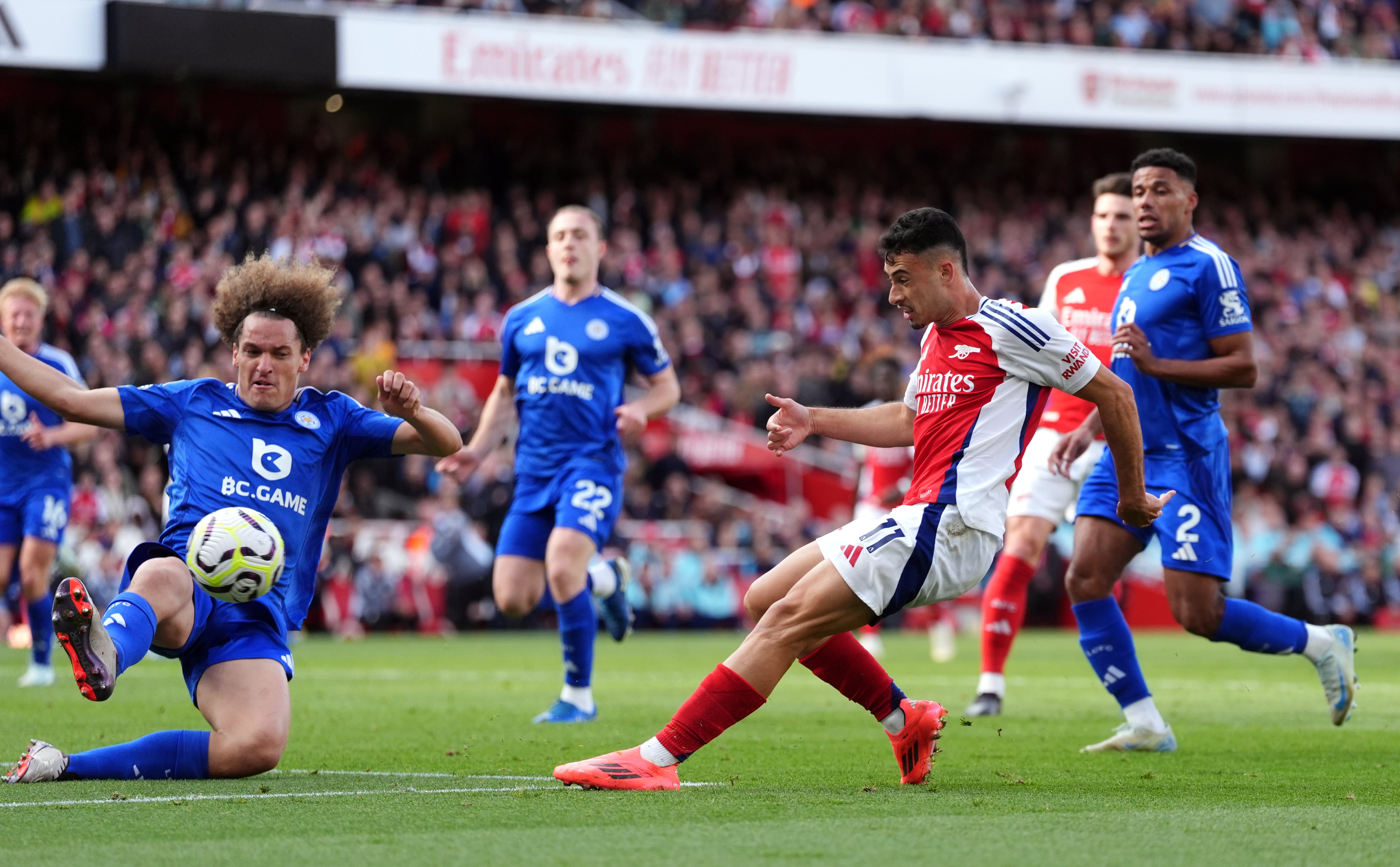 Gabriel Martinelli ended his goalscoring drought in style