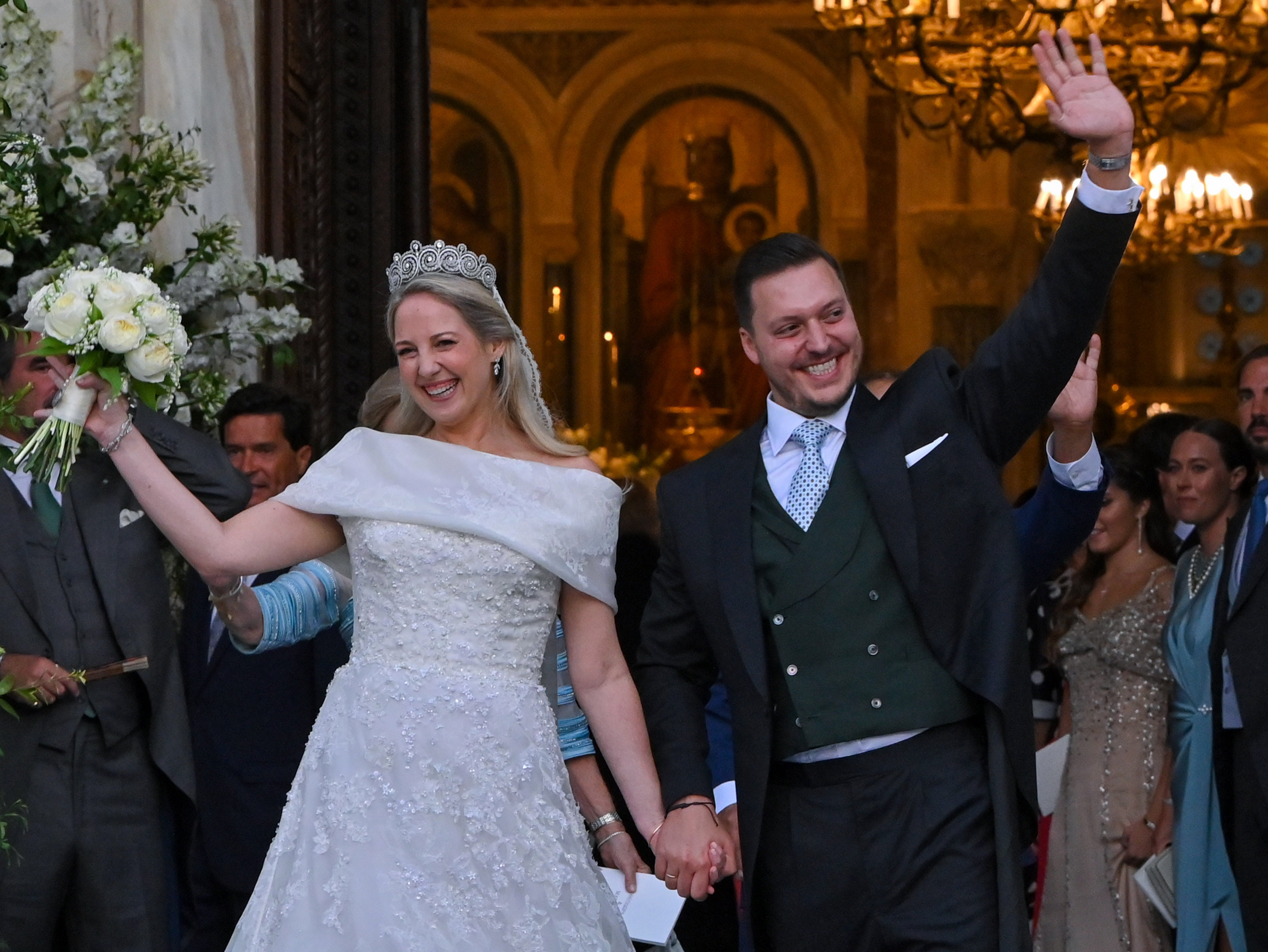 Princess Theodora of Greece marries lawyer Matthew Kumar after ceremony was postponed twice