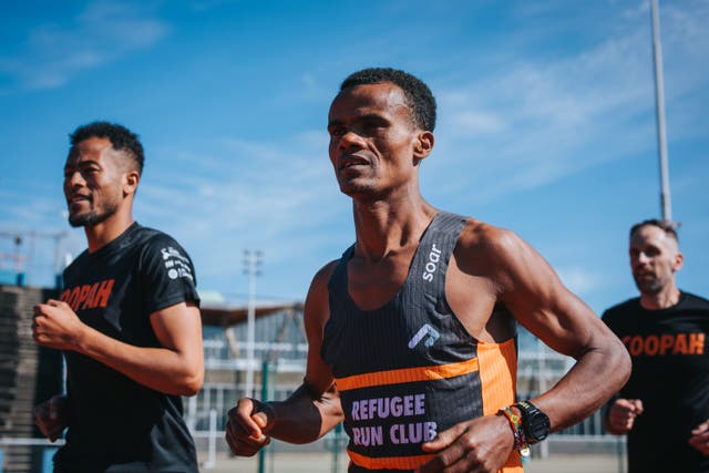 Seyfu Jamaal and Kader Seyed both started their running journeys after they arrived in the UK (Coopah/PA)