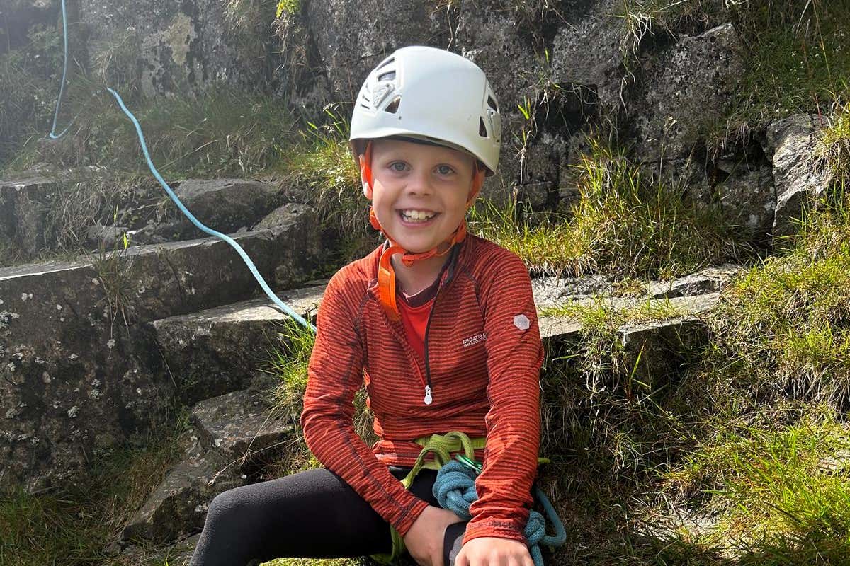 Frankie McMillan has been regularly climbing mountains with since he was a toddler. (Basia McMillan/PA)