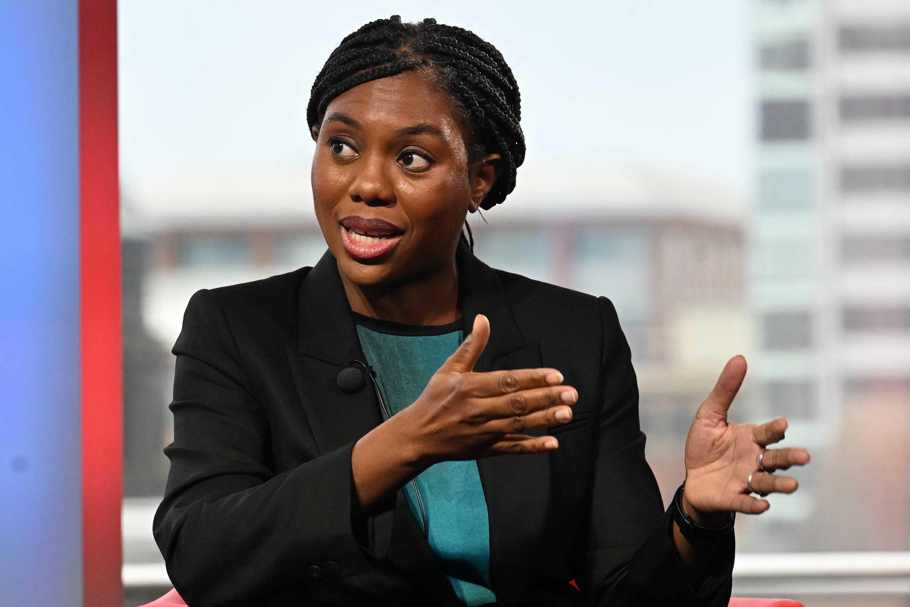 Kemi Badenoch is vying for the Conservative leadership (Jeff Overs/BBC/PA)