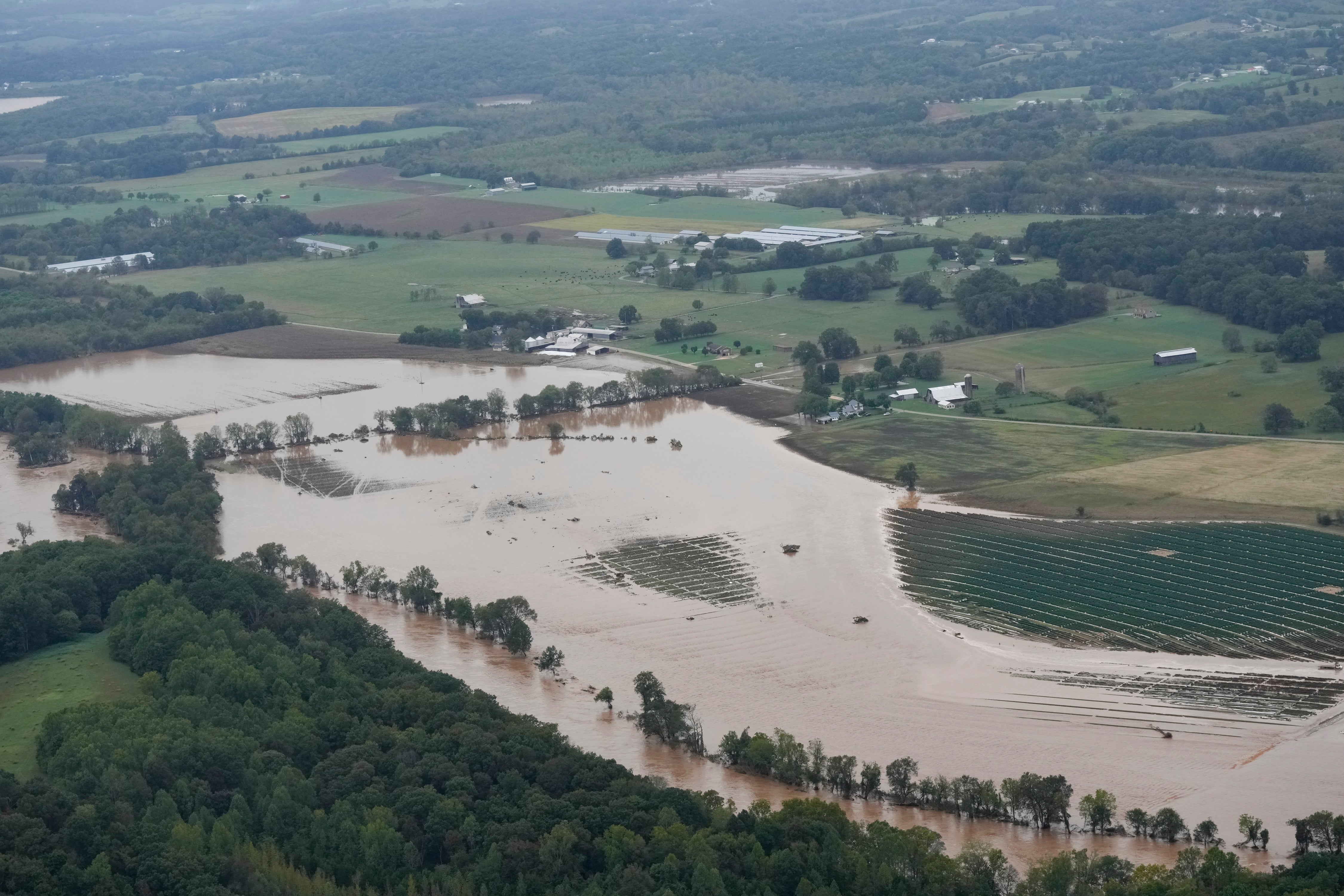 Flooding occurred across the Southeast, including Tennessee, leaving millions of people without power