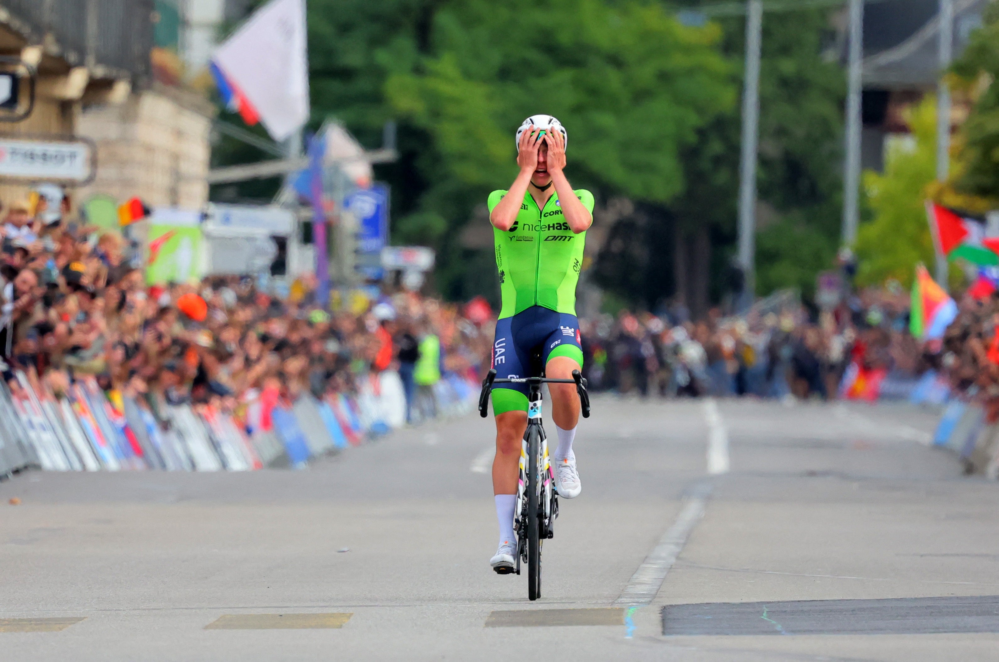 Tadej Pogacar was left in disbelief by his incredible win