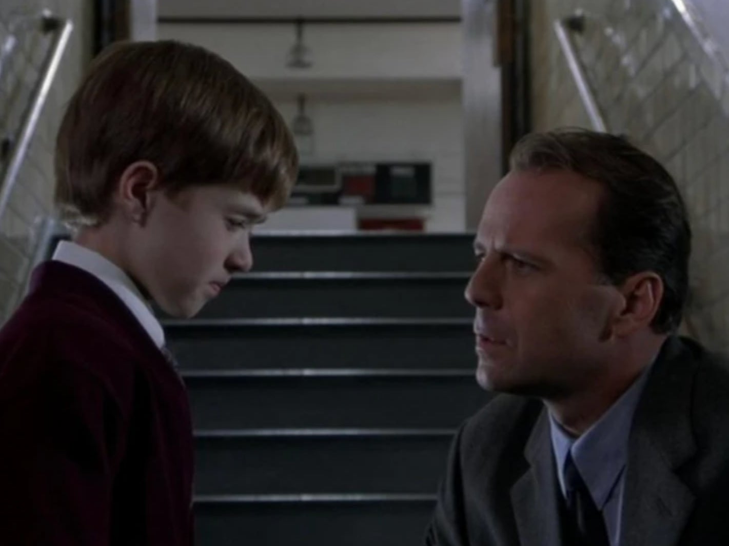 Haley Joel Osment and Bruce Willis in ‘The Sixth Sense’