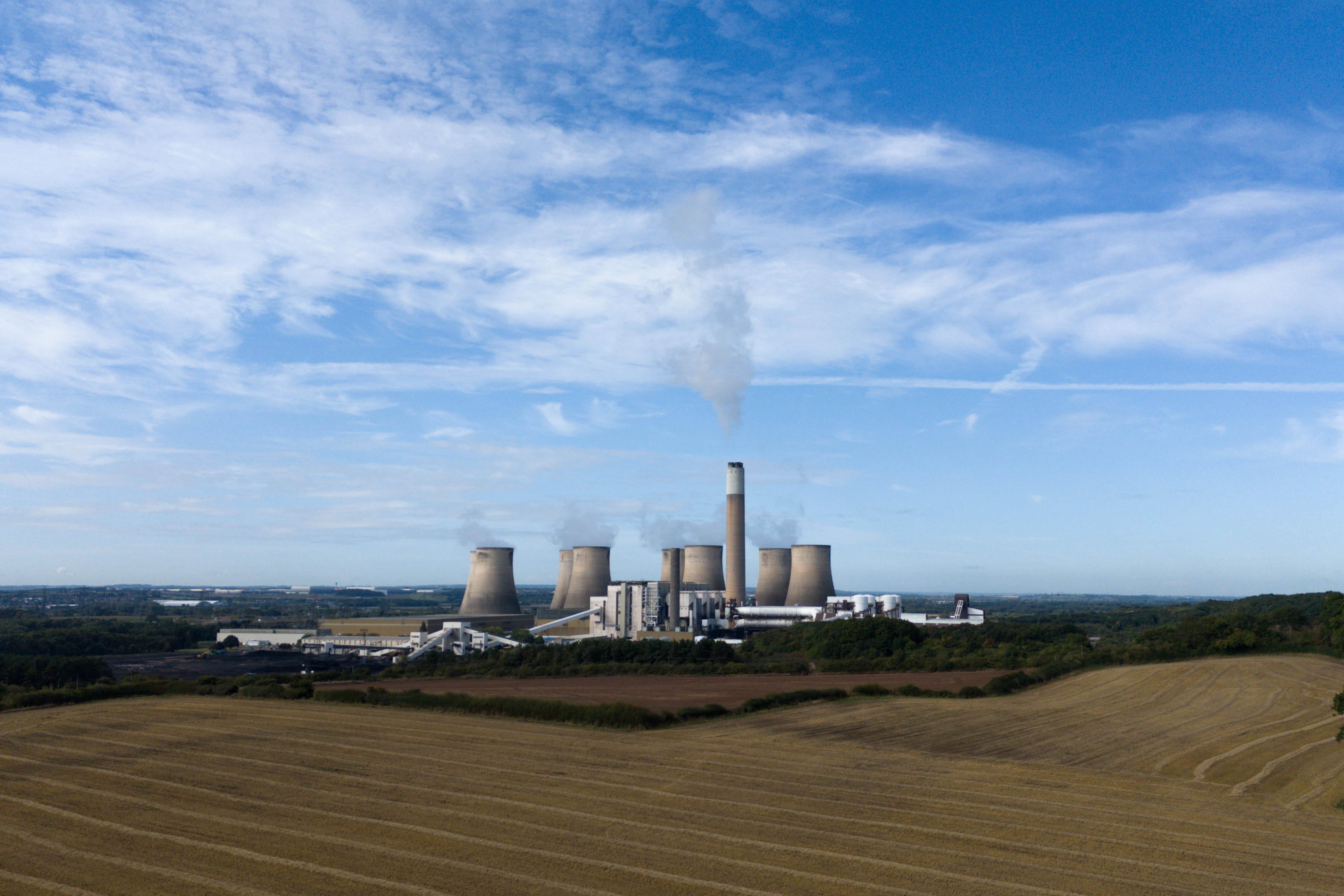 The 655-acre site of the Ratcliffe-on-Soar Power Station (Jacob King/PA)