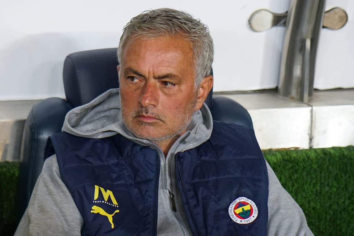 What was Jose Mourinho’s ‘laptop protest’? Fenerbahce boss booked after taking aim at VAR in trademark fashion