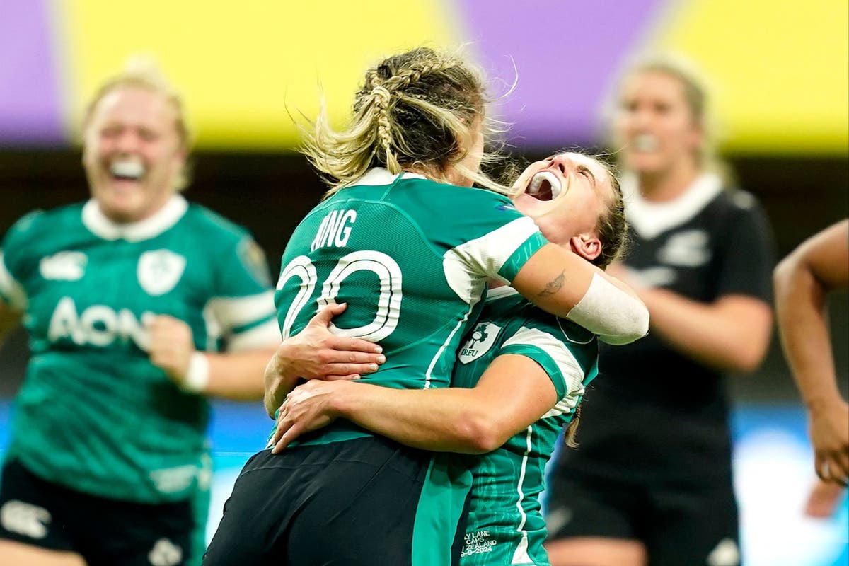 Ireland stun world champions New Zealand in WXV1