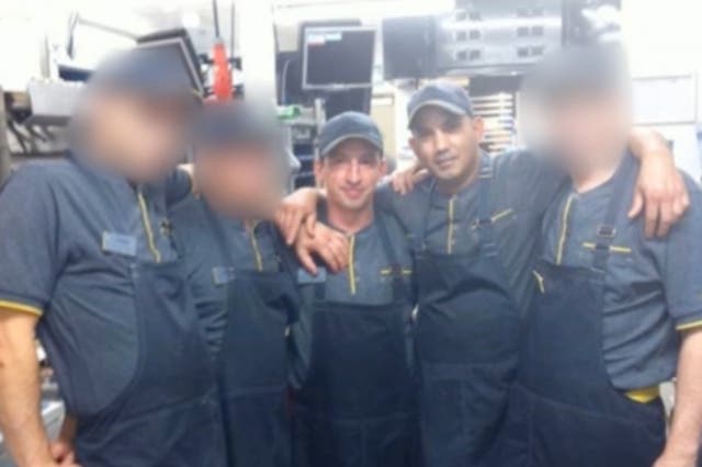 <p>Trafficking victims Pavel (L) and Roman (R) worked 70 hour weeks but their wages were paid into bank accounts controlled by trafficking gangs </p>