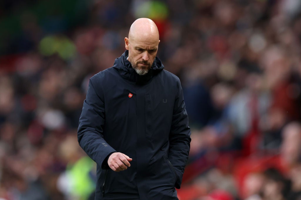 Ten Hag is under pressure after United’s 3-0 defeat to Spurs