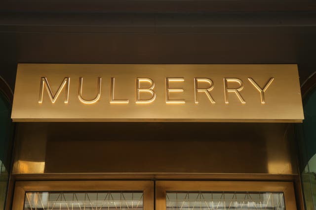 Undated file photo of the Mulberry store on New Bond Street, London. Frasers Group has made a bid to buy the luxury handbag maker (Yui Mok/PA)