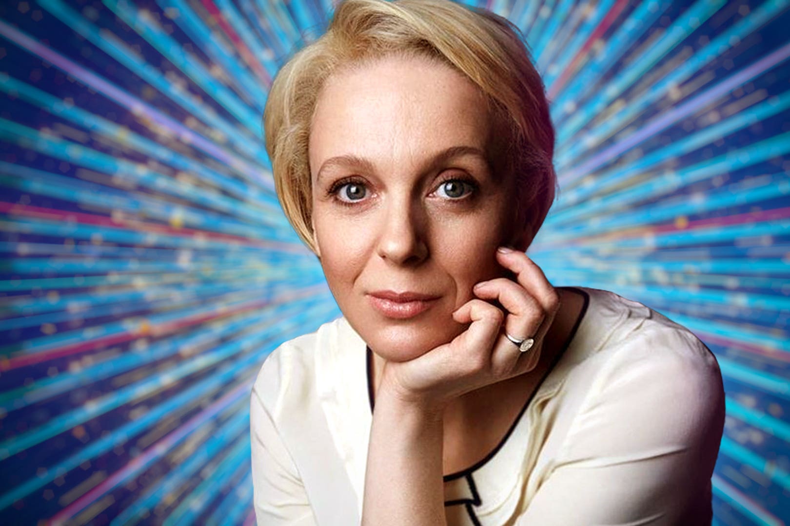 Amanda Abbington foi concorrente do Strictly em 2023 (BBC/PA)