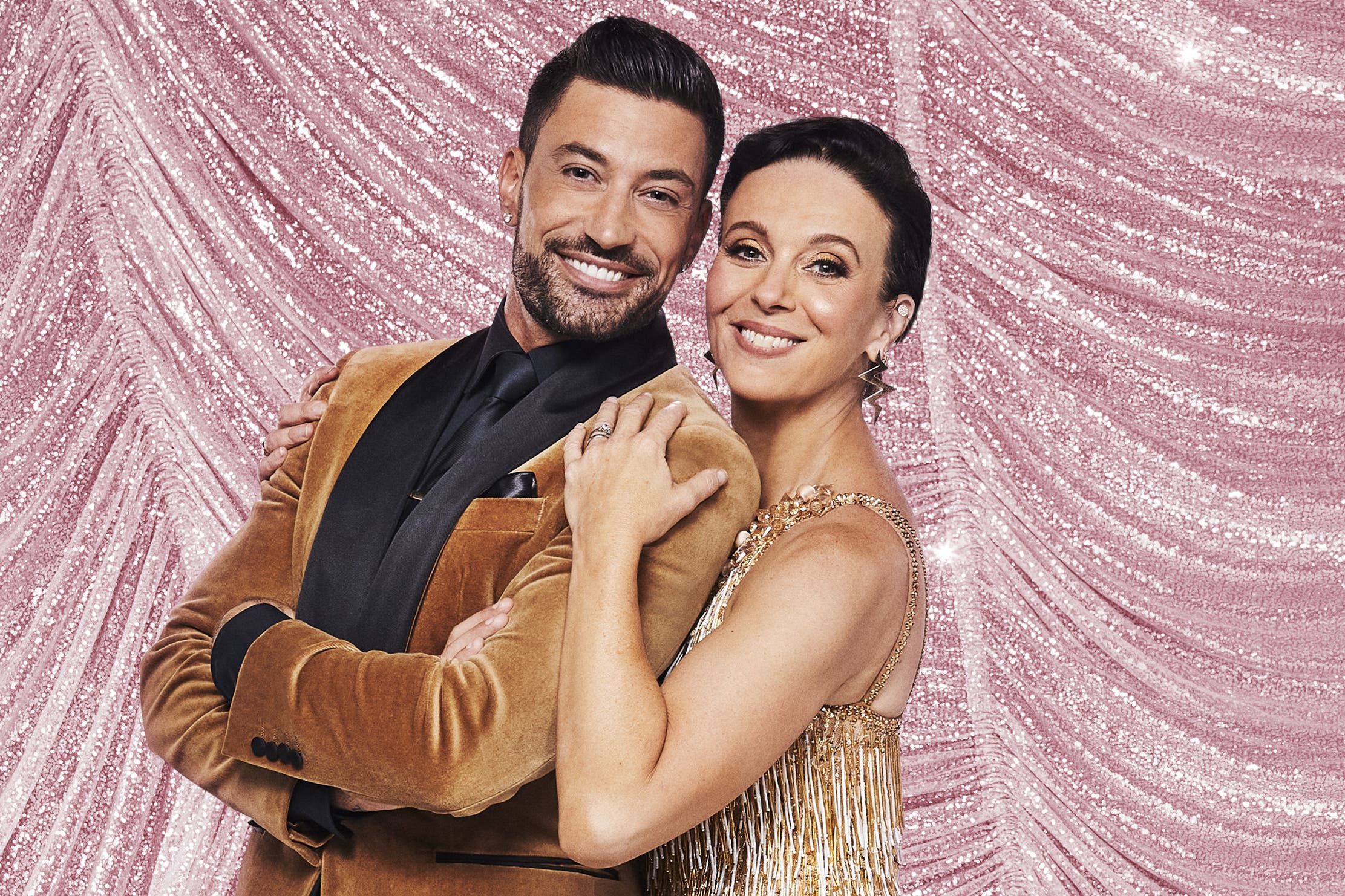 Giovanni Pernice e Amanda Abbington, que formaram dupla no Strictly Come Dancing em 2023 (Ray Burniston/BBC)