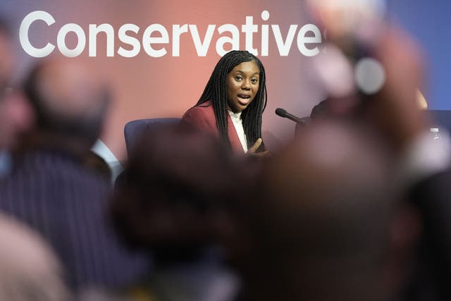 Kemi Badenoch is vying to replace Rishi Sunak as Tory leader (Stefan Rousseau/PA)