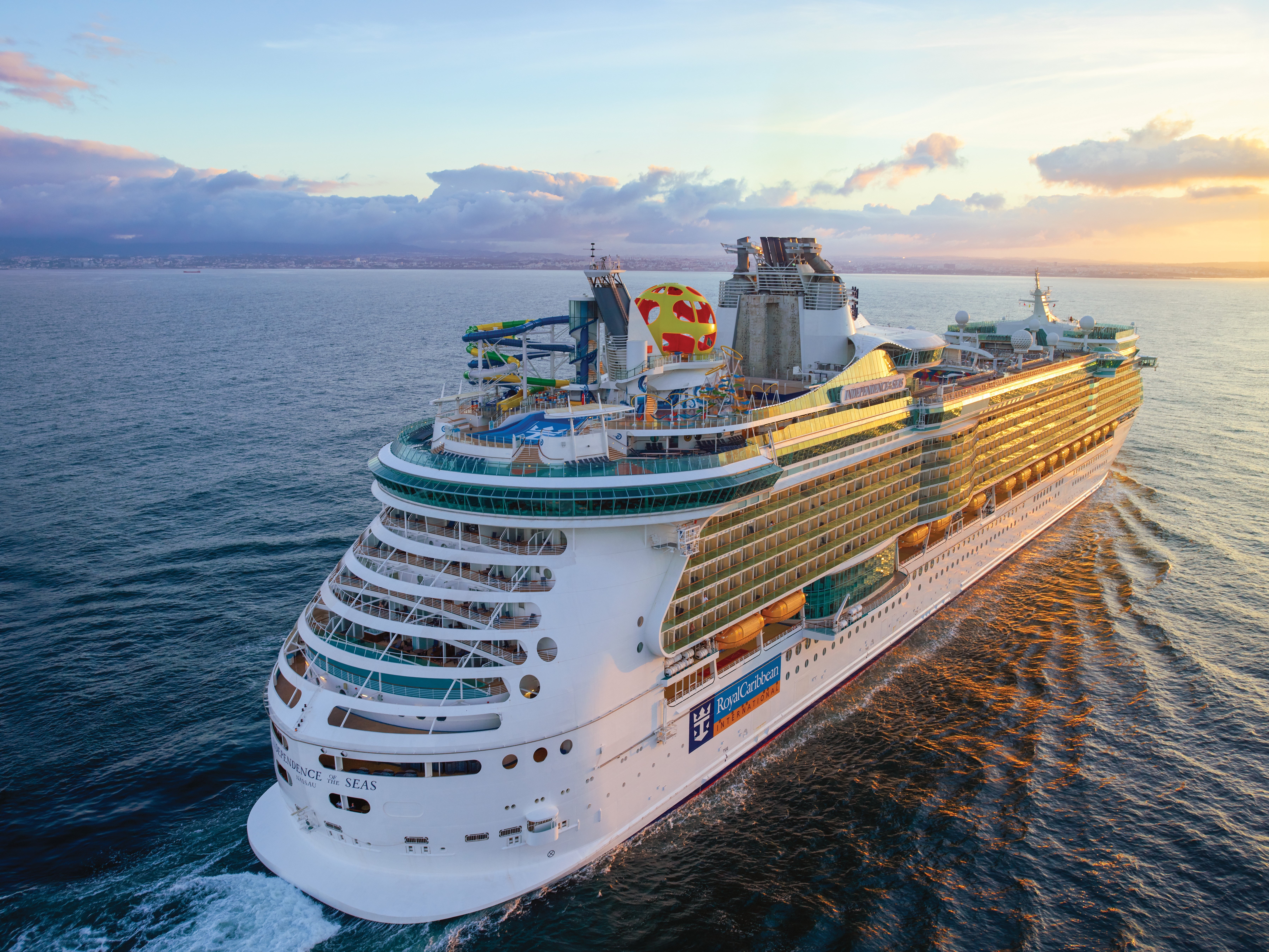 A Royal Caribbean cruise liner. A 66-year-old woman fell overboard while taking a cruise on the Allure of the Seas on Tuesday, October 22, 2024