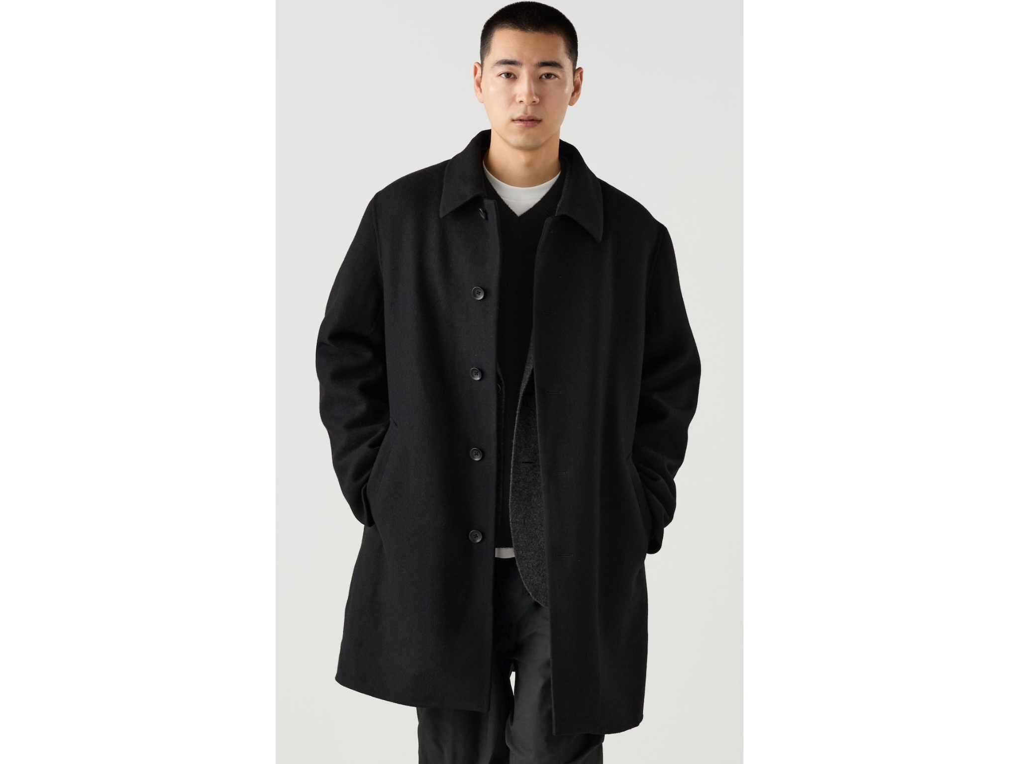 Uniqlo wool blend coat