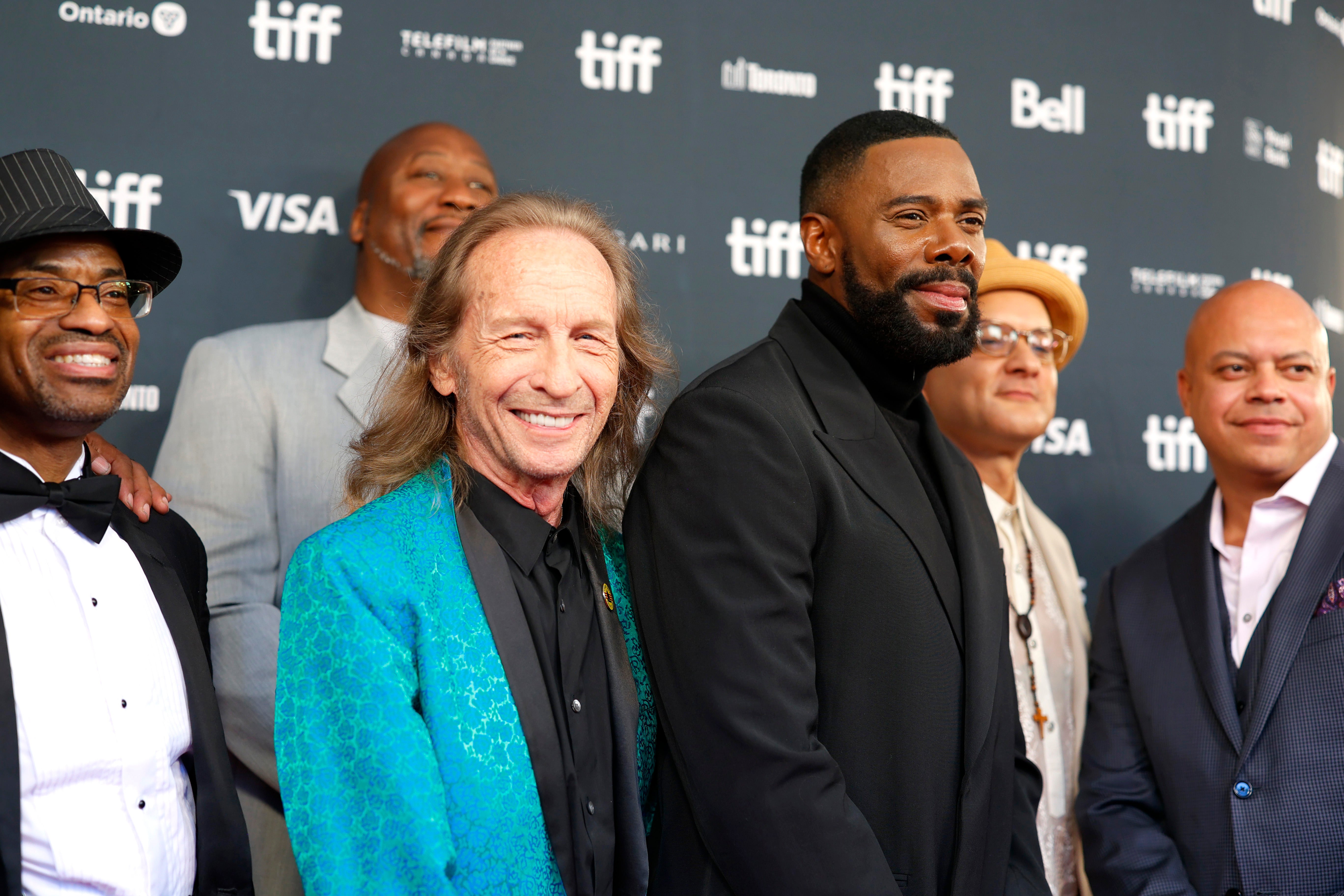 JJ Velazquez (far right) and the cast of ‘Sing Sing’ at the 2023 Toronto Internation Film Festival