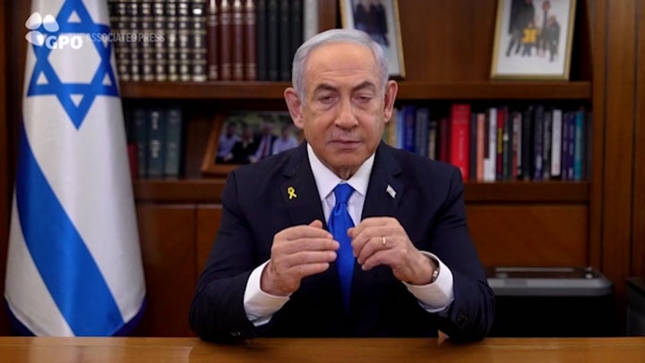 Netanyahu released a video address yesterday